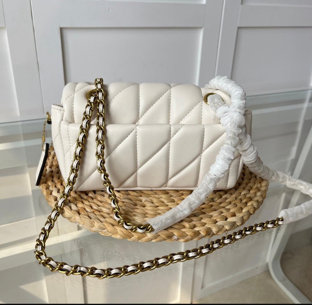 Cream Coach Bag